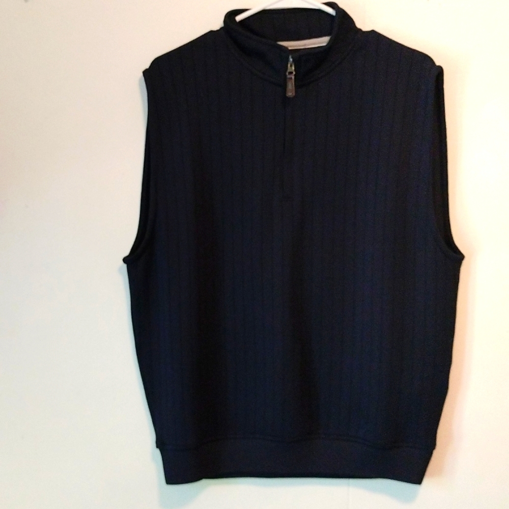 FJ half-zip vest size M navy blue